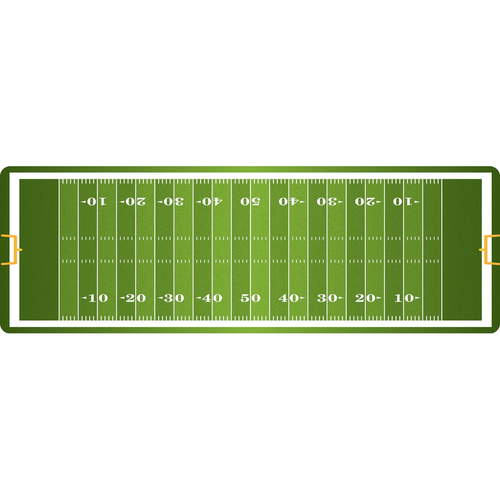 Football Field Mat Runner 15.5" x 47"
