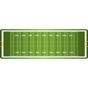 Football Field Mat Runner 15.5" x 47"