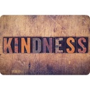 Kindness Letterpress Welcome Mat 15.5" x 23.5"