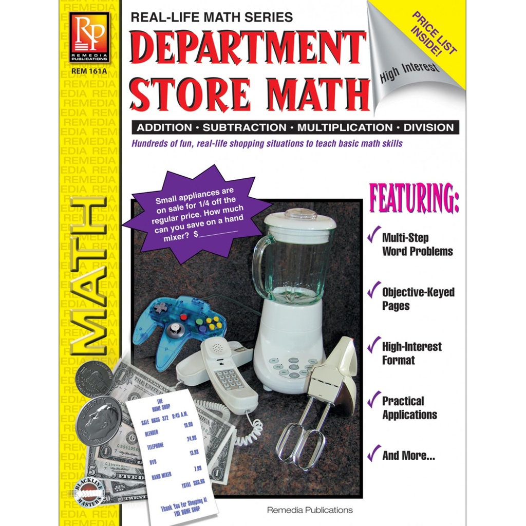 Department Store Math Activity Book Grades 4-8