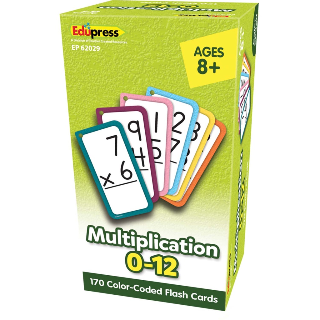 Edupress™ Multiplication Flash Cards - All Facts 0-12 — Math Flash Cards