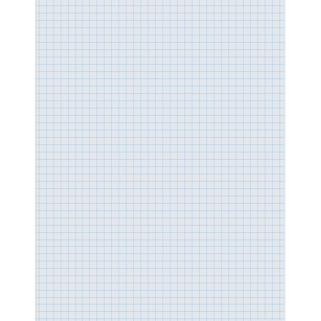 White 8 1/2" x 11" 1/4" Quadrille Ruled Graphing Paper 500 Sheets