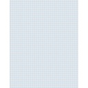 White 8 1/2" x 11" 1/4" Quadrille Ruled Graphing Paper 500 Sheets