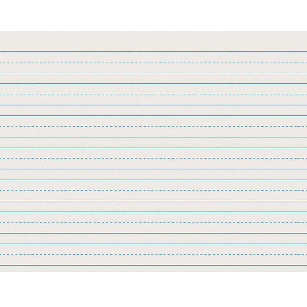 11" x 8 1/2" Skip-A-Line 3/4" x 3/8" x 3/8" Ruled Long Newsprint Handwriting Paper 500 Sheets