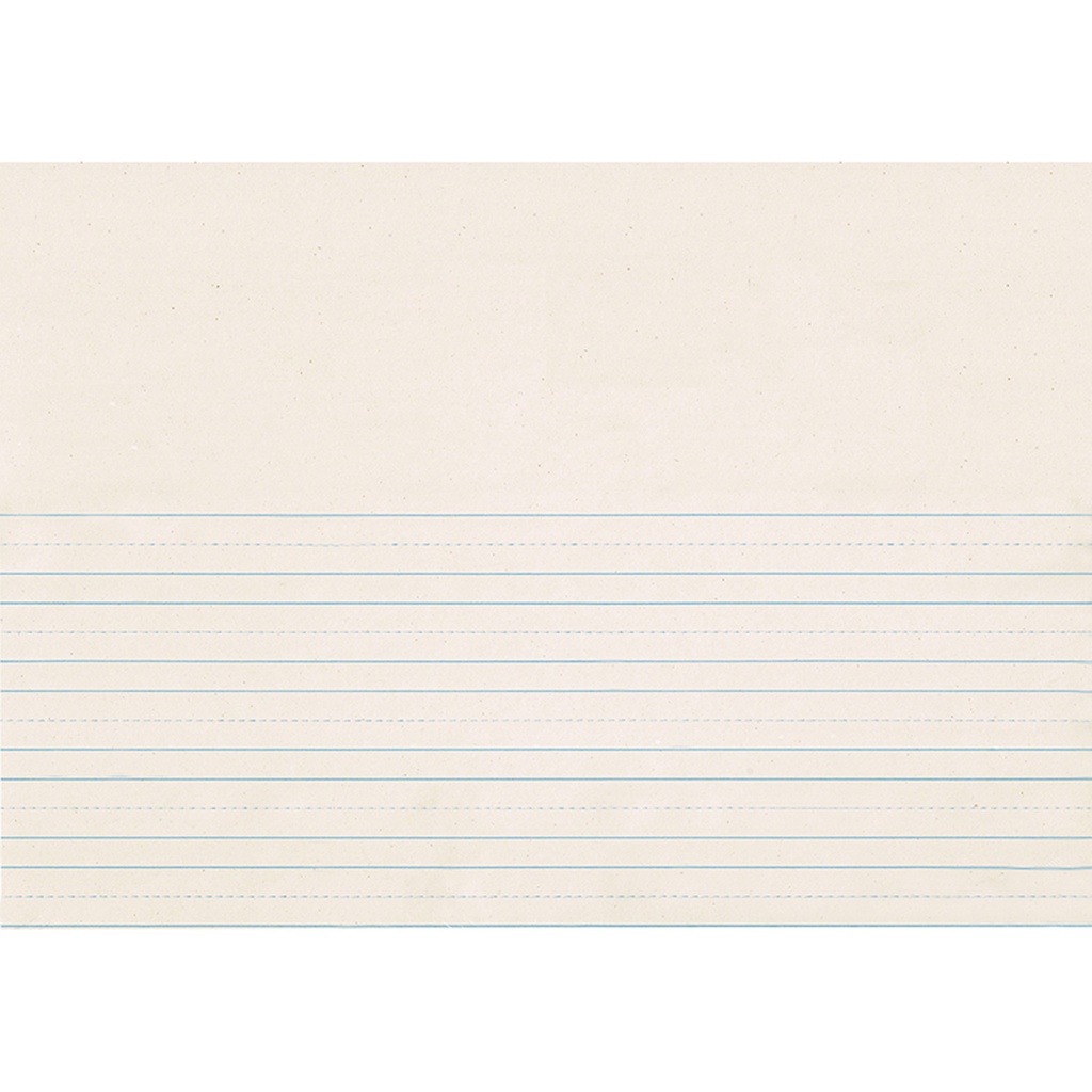 Pacon® Picture Story Newsprint, **7/8" x 7/16" x 7/16"** Ruled Long, 18" x 12", 500 sheets