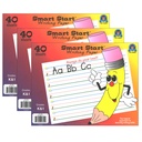 Smart Start K-1 Writing Paper: 40 Sheet Tablets Pack of 3