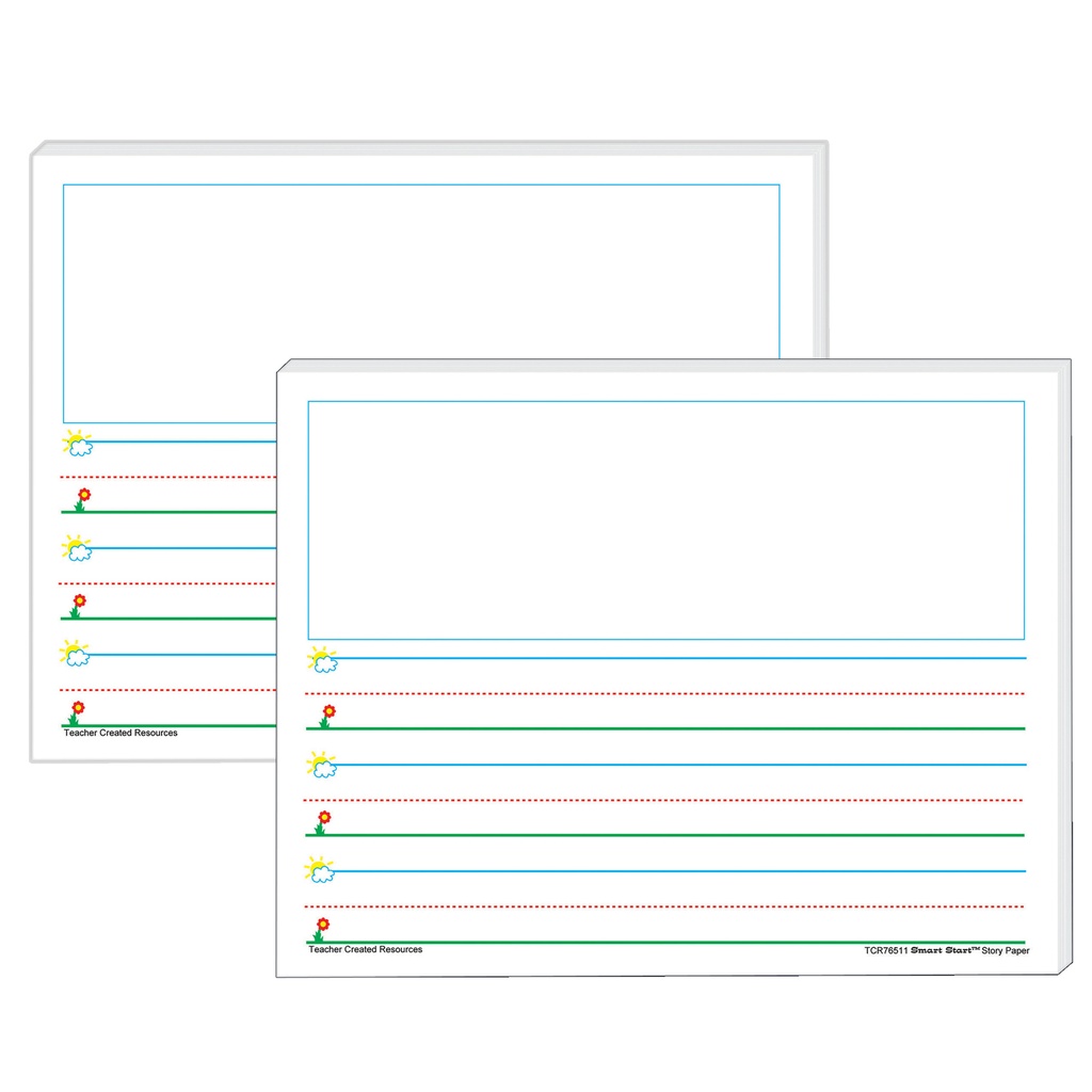 Smart Start K-1 Story Paper: 100 Sheets Per Pack 2 Packs