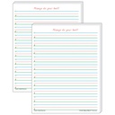Smart Start 1-2 Writing Paper: 100 Sheets Per Pack 2 Packs
