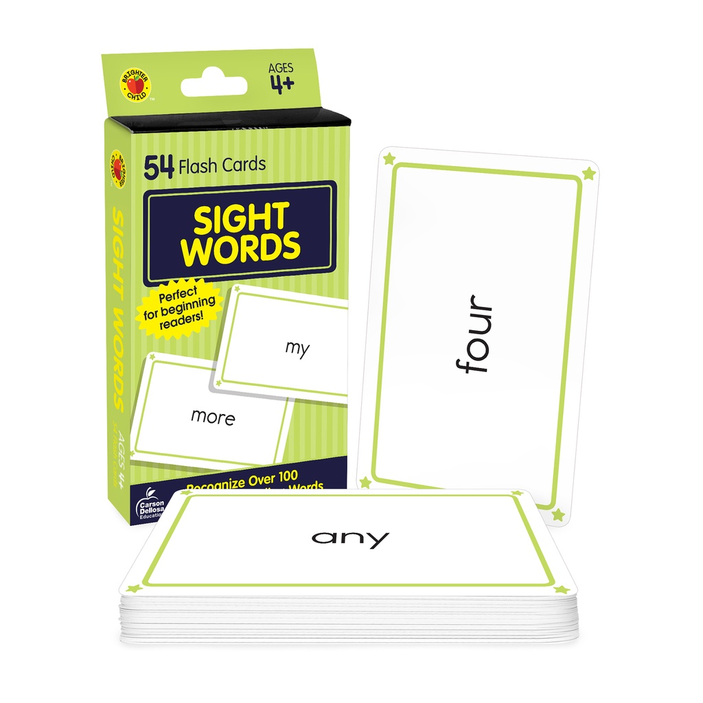 Sight Words Flash Cards 54 Cards