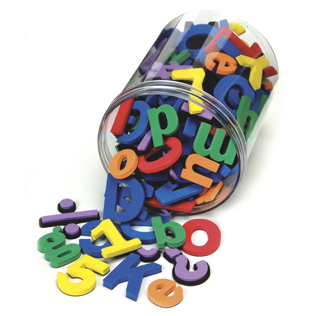 Creativity Street® WonderFoam Magnetic Letters, Numbers & Symbols, 1 1/2" uppercase & numbers; 1" lowercase, 130 pieces 