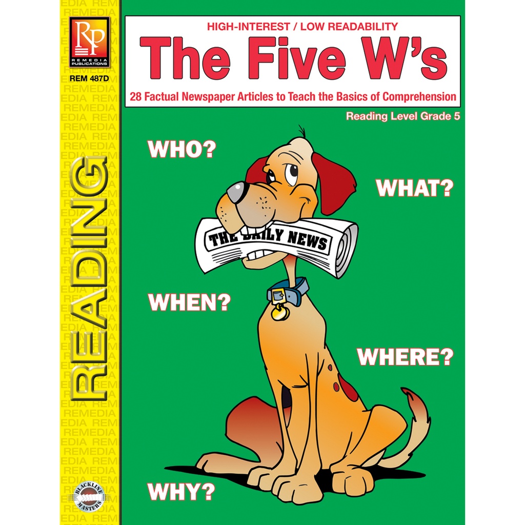 The Five W’s Book Reading Level 5