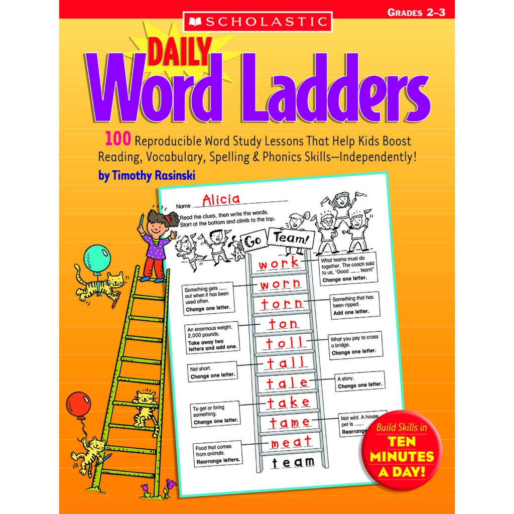 Daily Word Ladders Workbook Grades 2-3