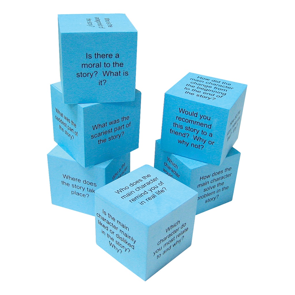 Foam Reading Comprehension Cubes Pack of 6