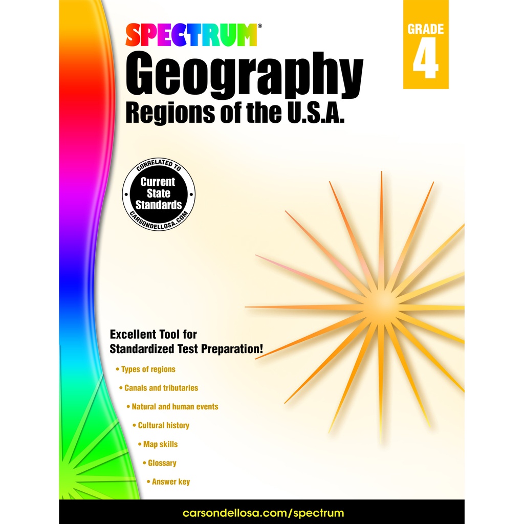 Spectrum® Geography: Regions of the U.S.A. Grade 4
