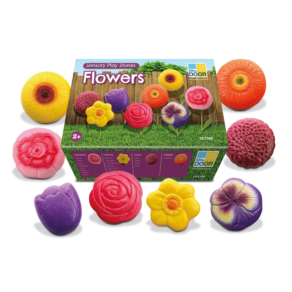 Sensory Play Stones – Flowers