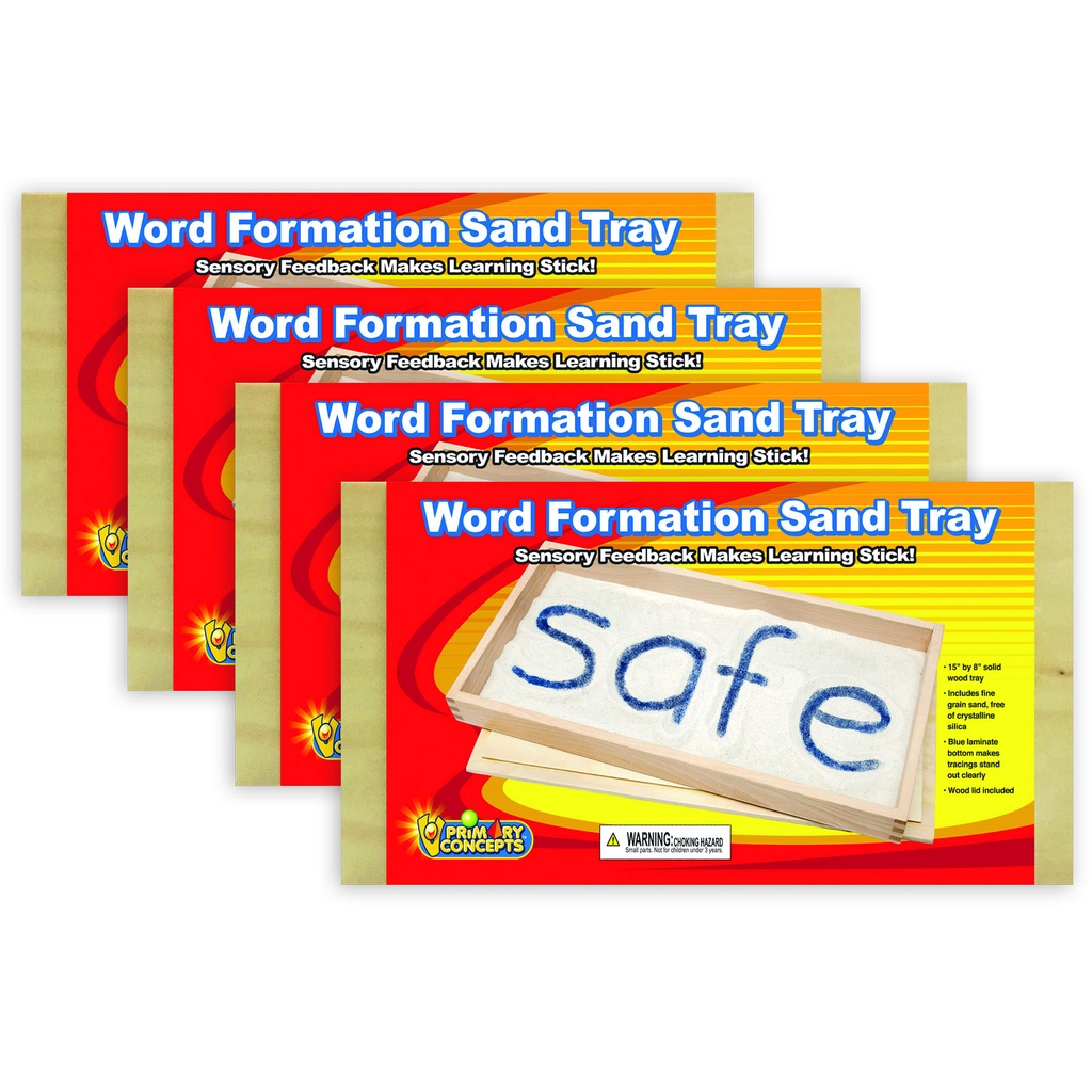 Teacher Created Resources® Word Formation Sand Trays, Set of 4 (15" x 8")