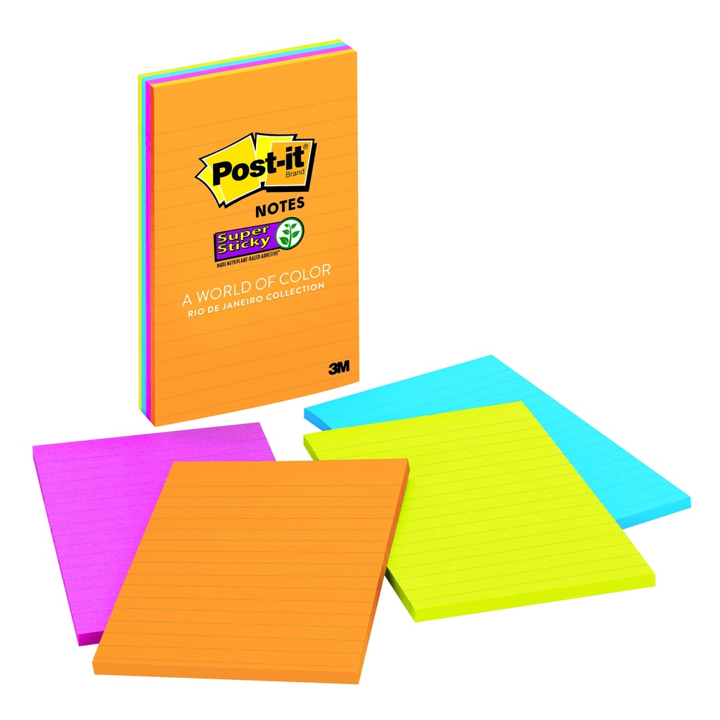 Rio de Janeiro Collection  4 x 6 Super Sticky Notes 4 Pads