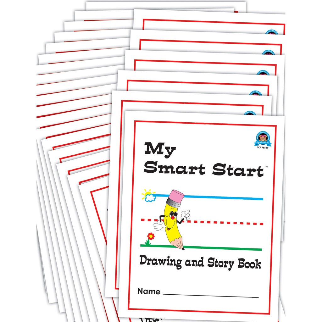 Teacher Created Resources® Smart Start® 1–2 Drawing & Story Journals — Class Pack of 24 (48 pages each)