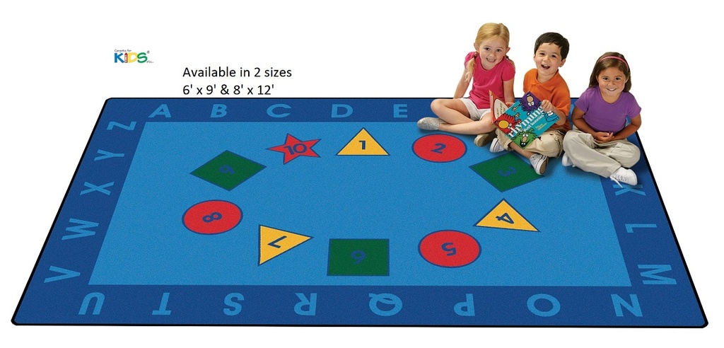 Early Learning Value Rug 6ft x 9ft Rectangle