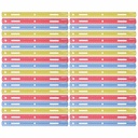 12" Assorted Colors Plastic Ruler 36ct