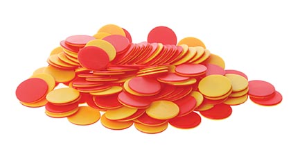 Learning Resources® Two-Color Counters, Red & Yellow,1" diameter, Set of 200 