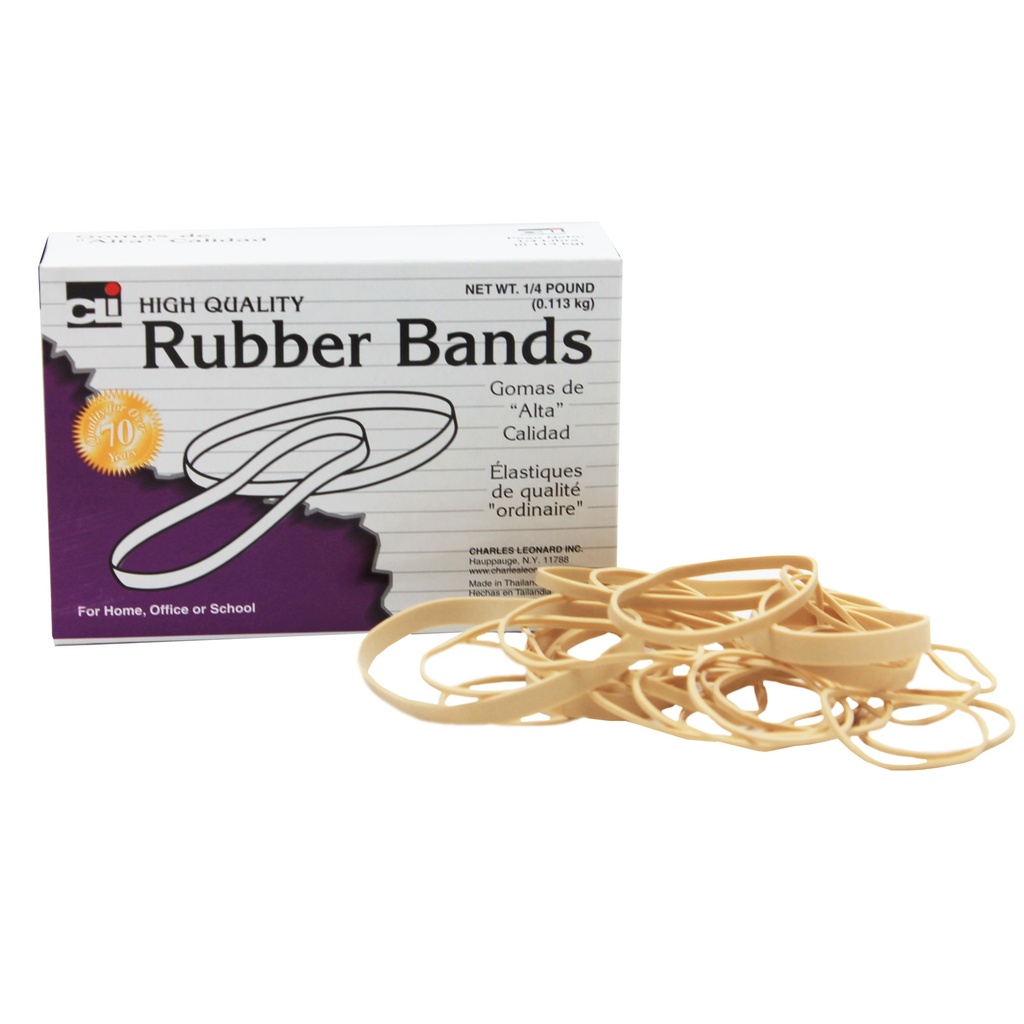 Assorted Rubber Bands 1/4 lb. Box