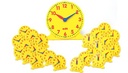 Exceptional™ Classroom Clock Set,Teacher clock approx. 11-13/16" diameter; student clocks approx. 4-3/8", Set of 25 