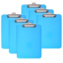 Neon Blue Letter Plastic Clipboards Pack of 6