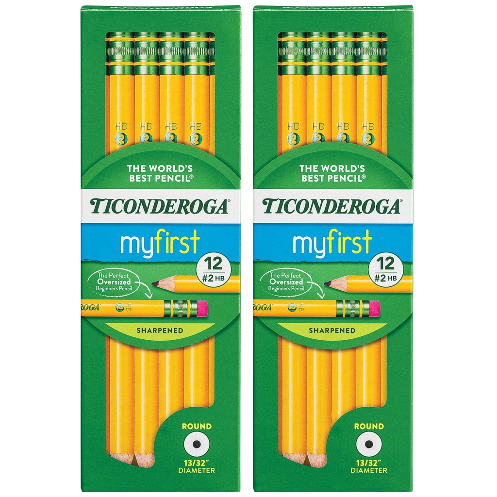 Ticonderoga® My First® Primary Size No. 2 Pencils with Eraser 24ct