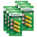 Yellow Pencil Shaped Erasers 18ct