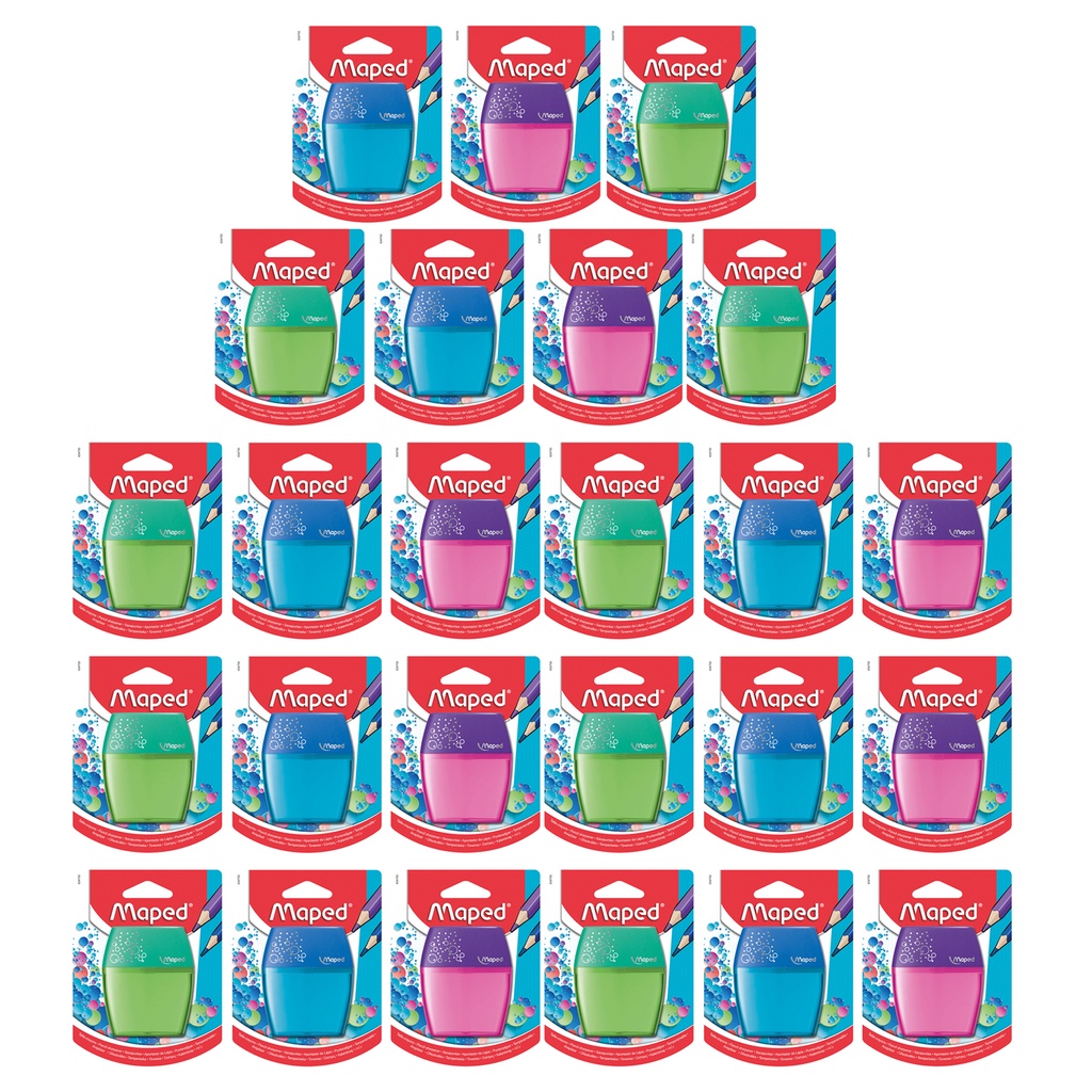 2-Hole Shaker Pencil Sharpeners Pack of 25