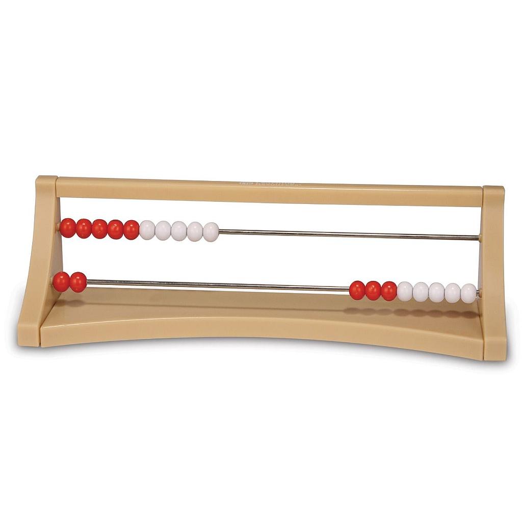 Exceptional™ Rekenrek Counting Frame,2 rows of 10 beads, Single Frame 