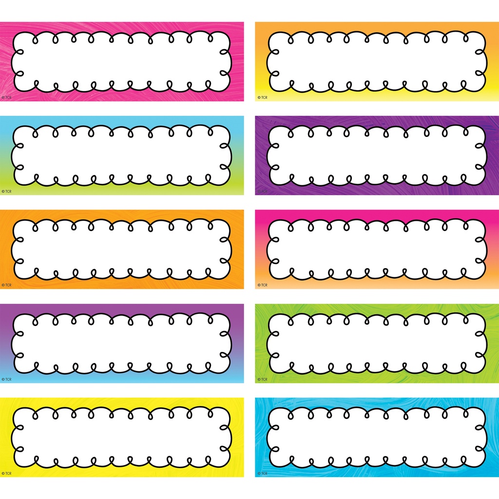 Teacher Created Resources® Brights 4Ever Magnetic Labels — 20 pieces, 4¾" × 1½"