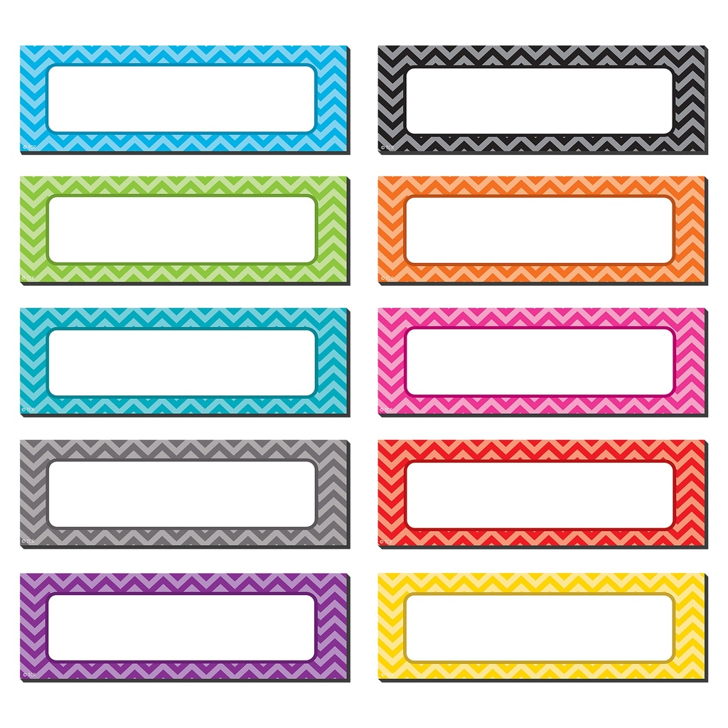 Chevron Labels Magnetic Accents