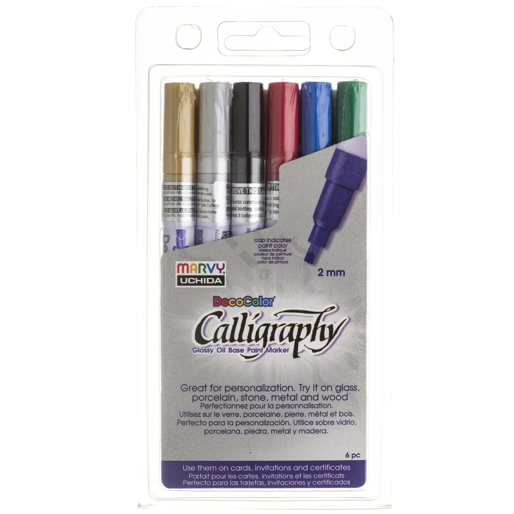 Calligraphy Paint Marker Set 6 Colors