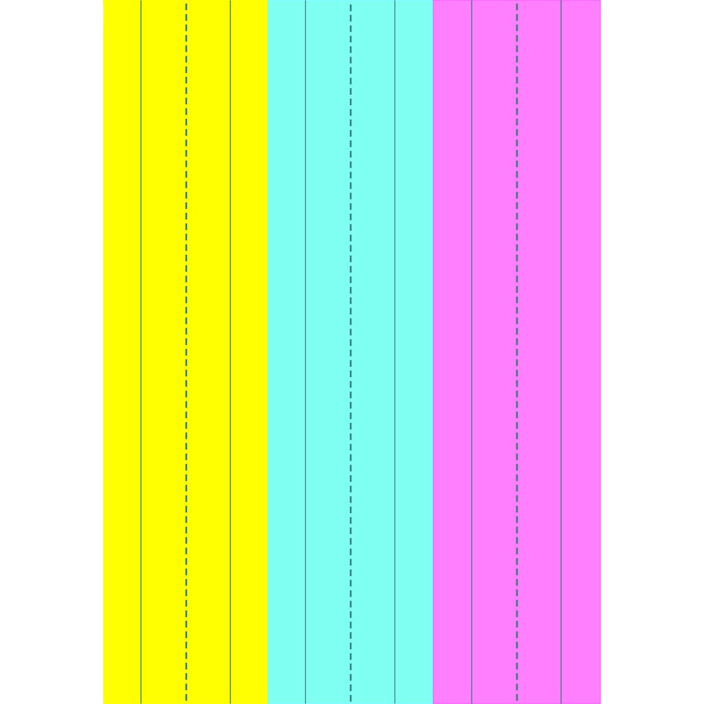 Die-Cut Magnetic Pink/Blue/Yellow Sentence Strips 3ct