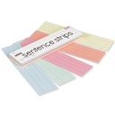 Assorted 3" x 12" 1 1/2" x 3/4" Ruled Mini Sentence Strips, 100 Strips