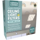 2' x 4' Modern Rainbow Calming Covers Ceiling Light Filters Pack of 4