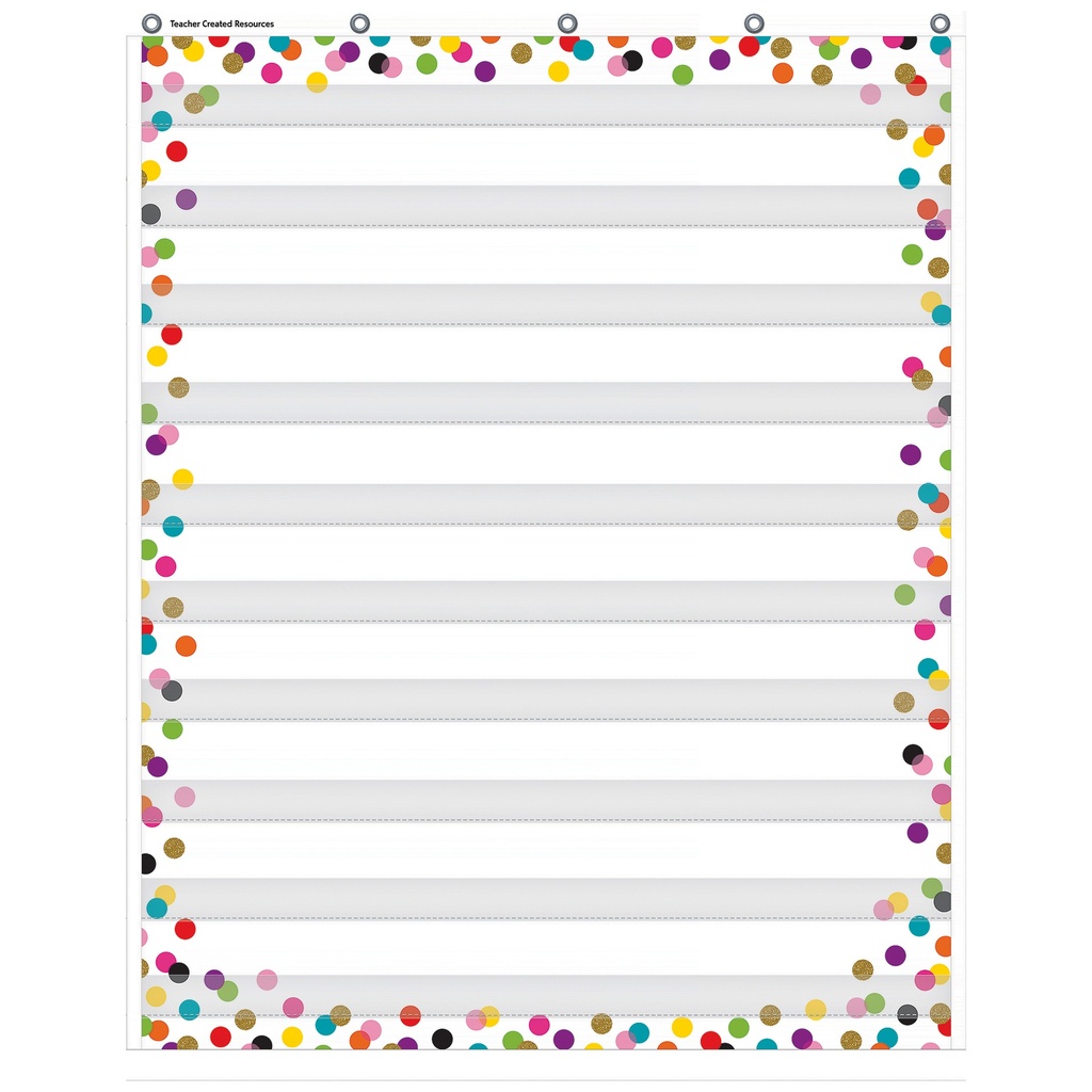 Confetti 10 Pocket Chart