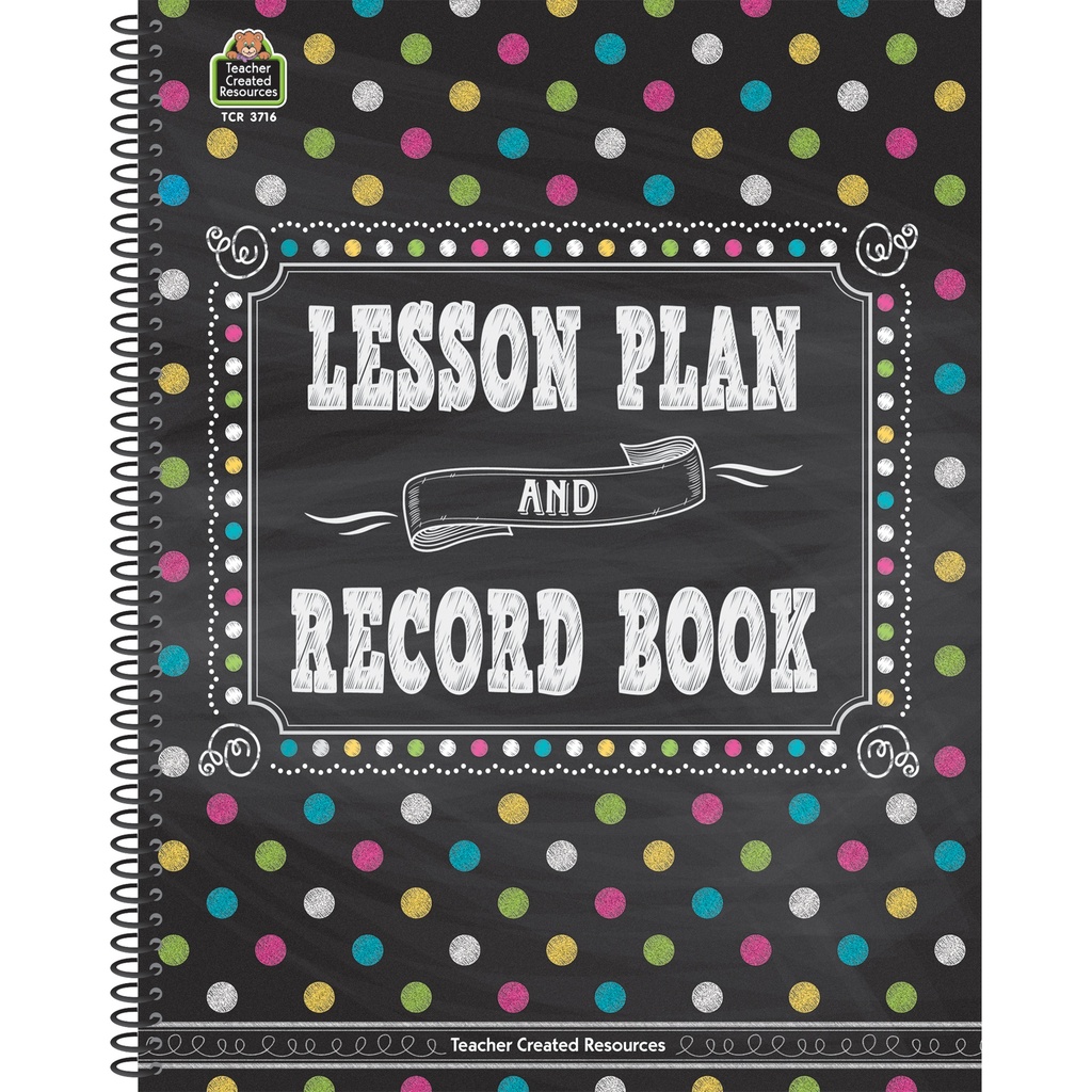 Chalkboard Brights Lesson Plan and Record Book | 3716 TCR