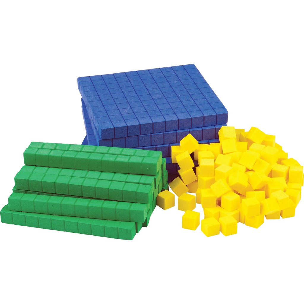 Teacher Created Resources® Foam Base Ten Set — 125 pieces, quiet foam manipulatives