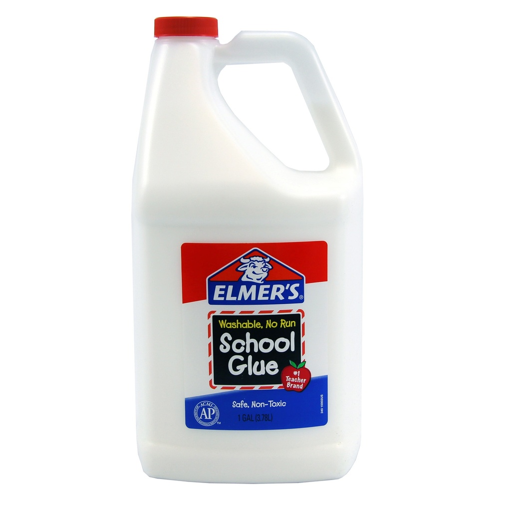 Elmer’s® Washable School Glue — No‑Run, 1 Gallon (128 oz)