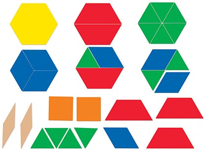 Learning Resources® Giant Magnetic Pattern Blocks — Demonstration‑size geometry set
