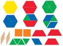 Learning Resources® Giant Magnetic Pattern Blocks — Demonstration‑size geometry set