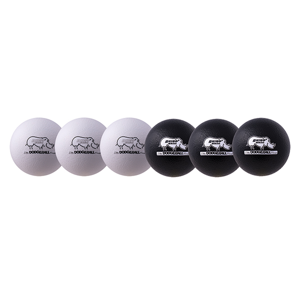 7" Rhino Skin Dodgeball Set Black/White