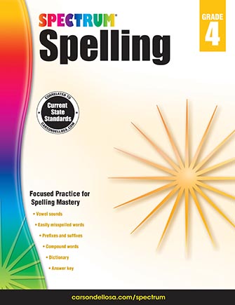 Spectrum Spelling Workbook Grade 4 Paperback
