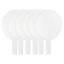 7" x 12" Oval Dry Erase Answer Paddles 6ct