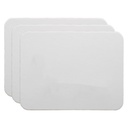 9" x 12" Two-Sided Magnetic Plain/Plain Dry Erase Boards 3ct