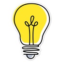 Core Décor 6'" Doodle Lightbulb Designer Cut-Outs