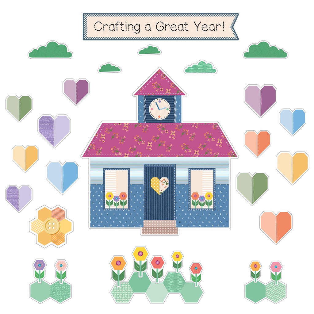 Crafty and Cool Crafting a Great Year! Bulletin Board Set